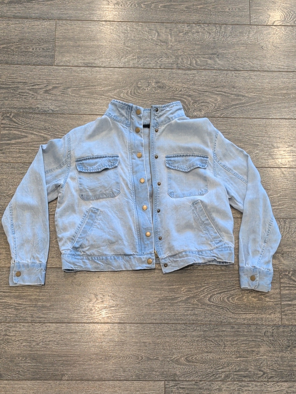 Jane + Delancey blue jean jacket Lyocell